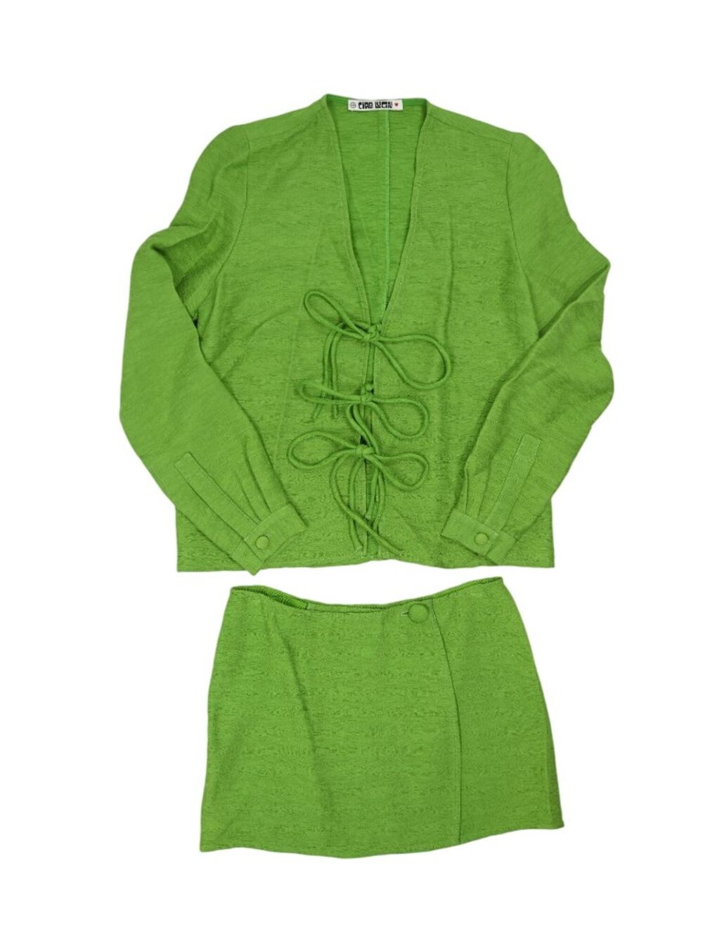 Ciao Lucia Pia Top & Jordi Skirt Set in Kelly Green